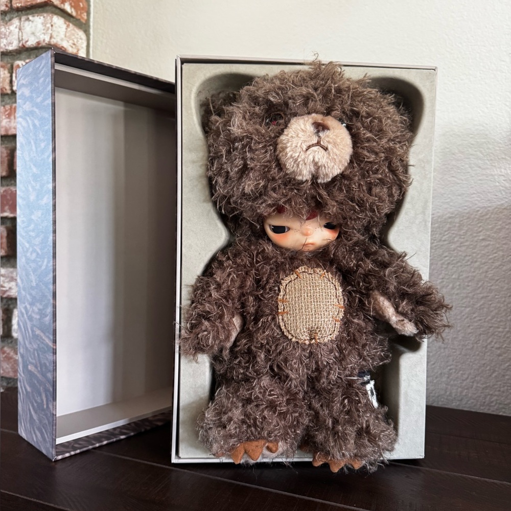 Pop Mart Hirono Bear Vinyl Plush Doll 14.96” New! Not a presale.